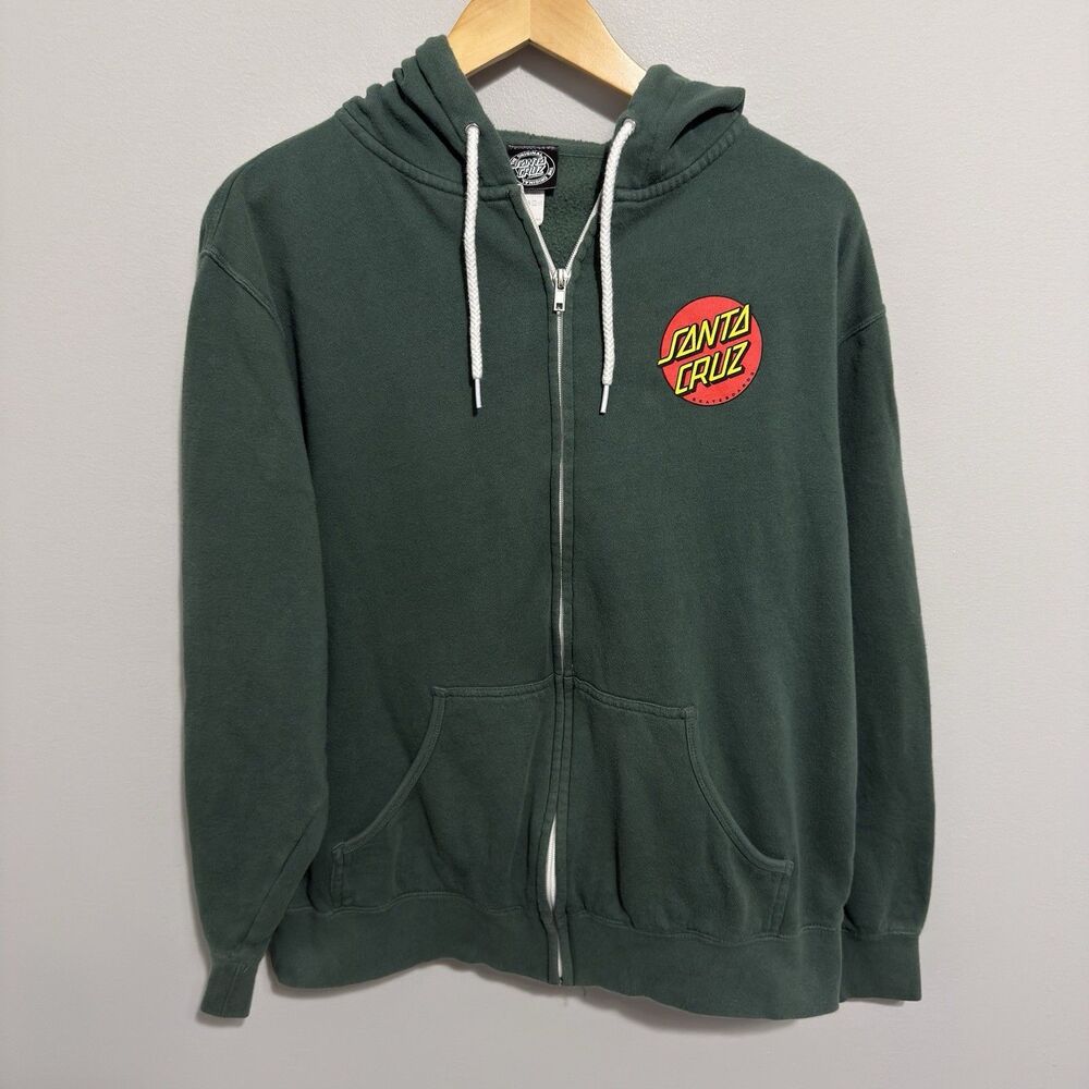 Santa Cruz Skateboards Full Zip Hoodie Size L